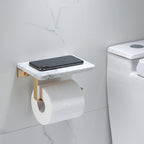 Polished Brass Bathroom Accessory Set Marble Bathroom Hardware