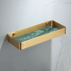 Polished Brass Bathroom Accessory Set Marble Bathroom Hardware
