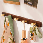 Rak Kot Mantel Dinding Coklat Gaya Lama Dengan Cangkuk | Petprovac