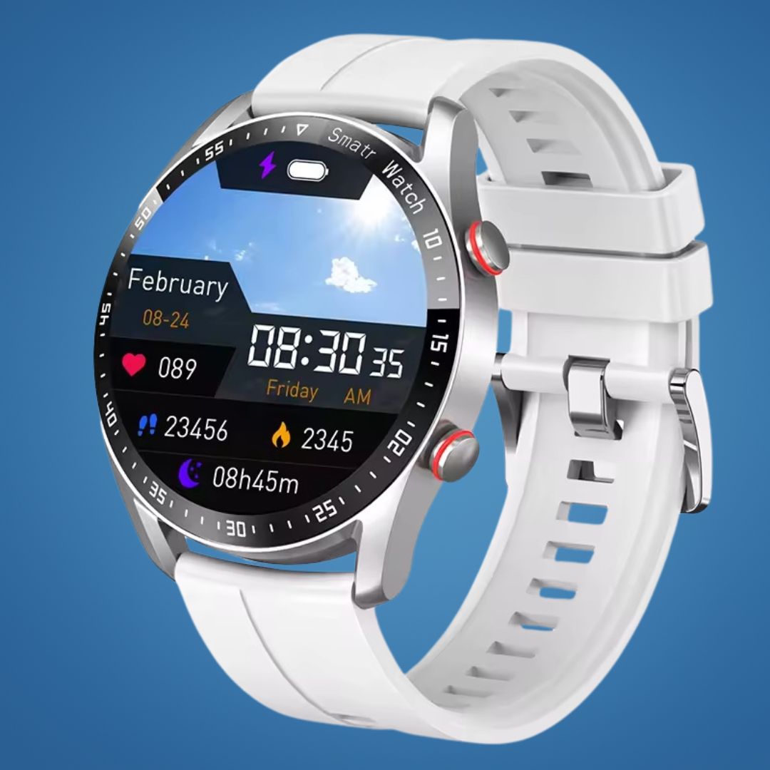 FitTrack | Non-Invasive Fitness Smart Watch - Tracks Physical Activity - Heart Rate - Sleep - Workout - GPS Notifications - Water Resistant