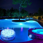 Lumină LED controlată de la distanță pentru piscine, cu ventuză magnetică impermeabilă pentru utilizare în aer liber