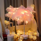 FeatherLuxe Glow-lampe | Mykt stemningslys for stuer