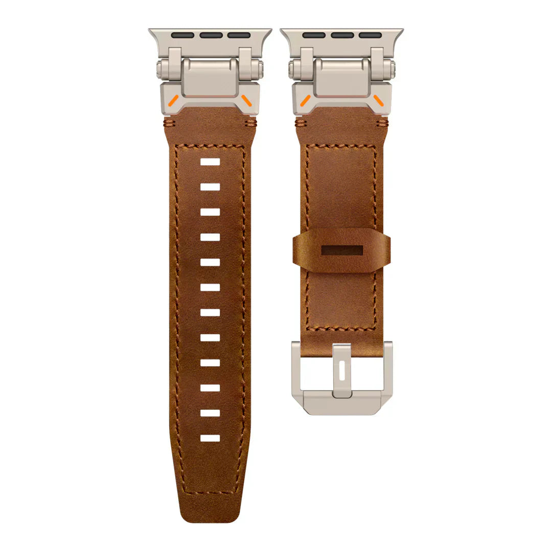 Kenvor Leather Strap with Titanium Connector for Apple Watch | Petprovac