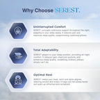 وسادة رغوة الذاكرة التقويمية للرقبة لتخفيف آلام الرقبة