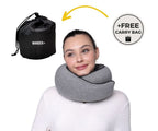 Memory Foam Travel Neck Pillow for Long Flights, Road Trips and Everyday Commutes