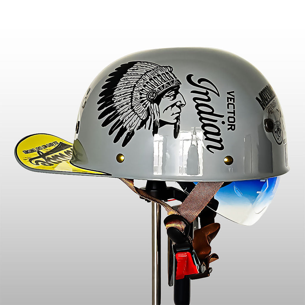 Moto baseballpetstijl helm met DOT- en ECE-certificering