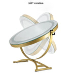 Vanity Mirror With Dimmable LED Light And 360 Degree Rotation, Touch Control