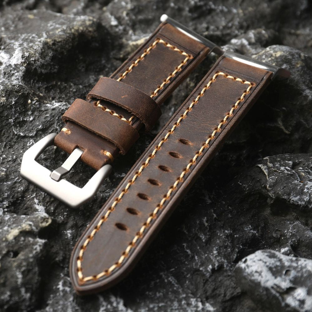 Kestrel | Handcrafted Rugged-Style Strap for Ultra Smartwatches - Antique Brown