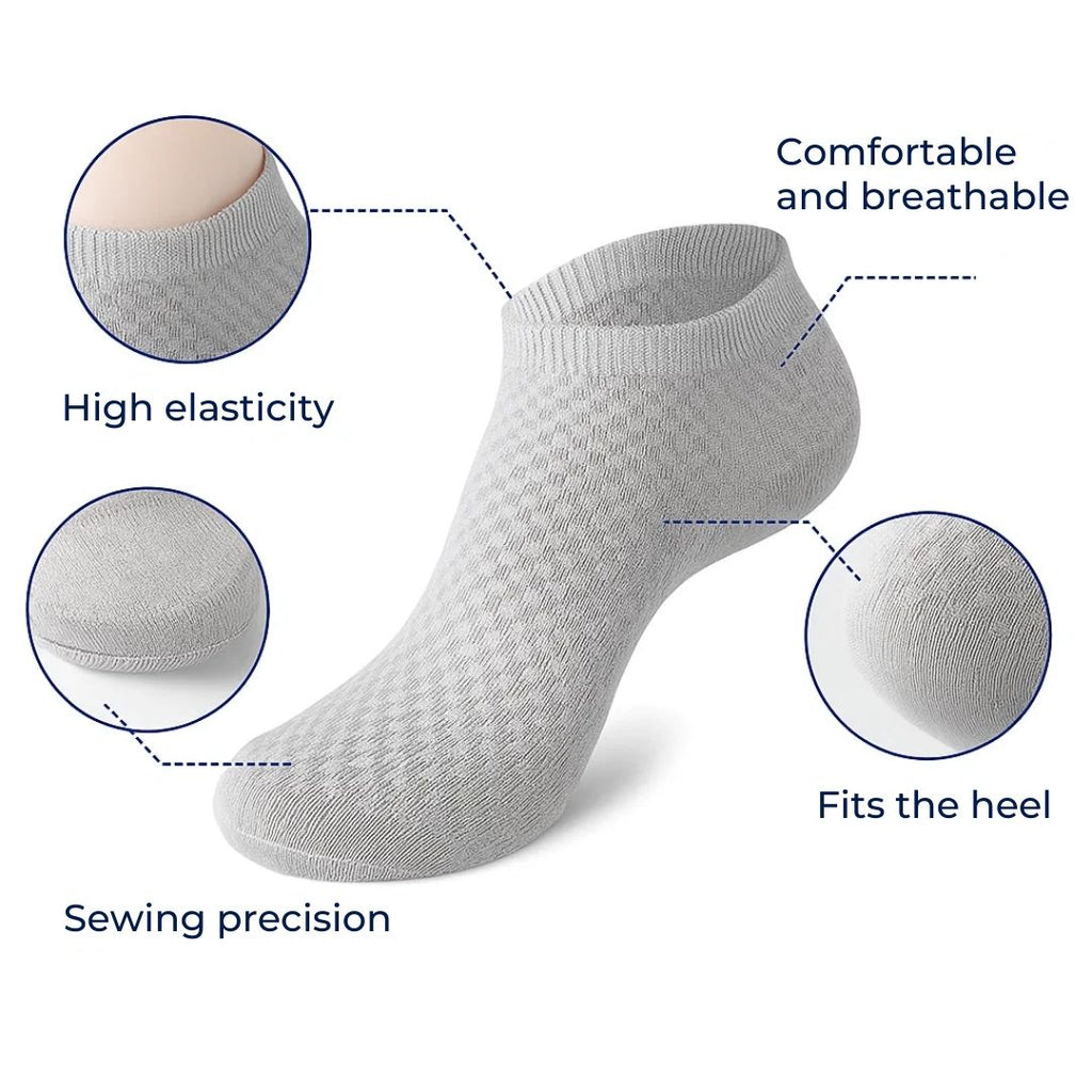 Cut Socks – Moisture-Wicking – Soft Elastic Fibre – Sweat-Free All-Day Comfort – Durable Odour Control