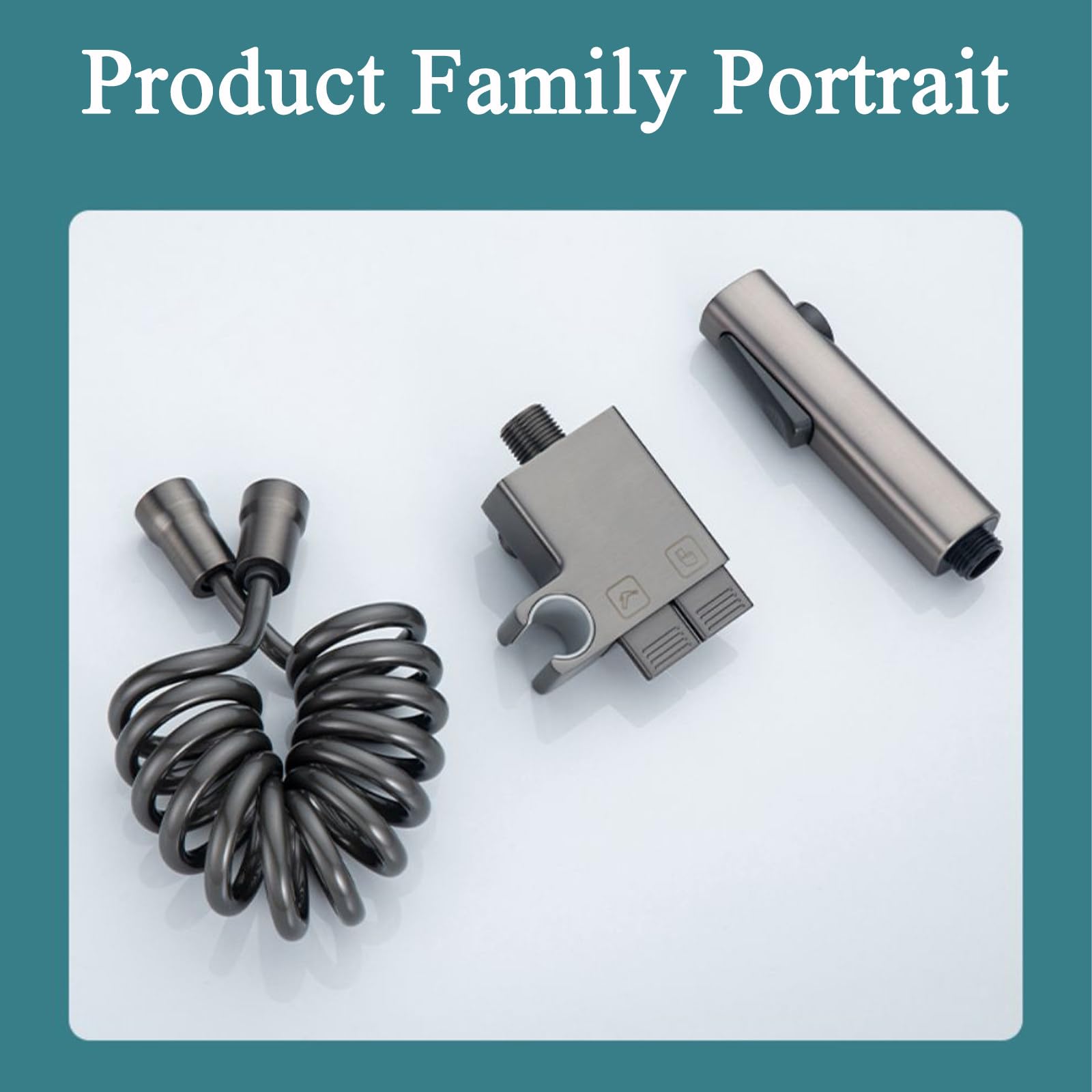 AquaKey | Regulowany przenośny bidet z kontrolami w stylu fortepianu do toalety | Petprovac