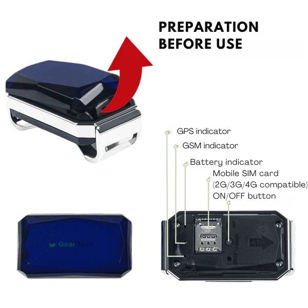 Justerbar vandtæt GPS-sporer til kæledyr med ubegrænset rækkevidde