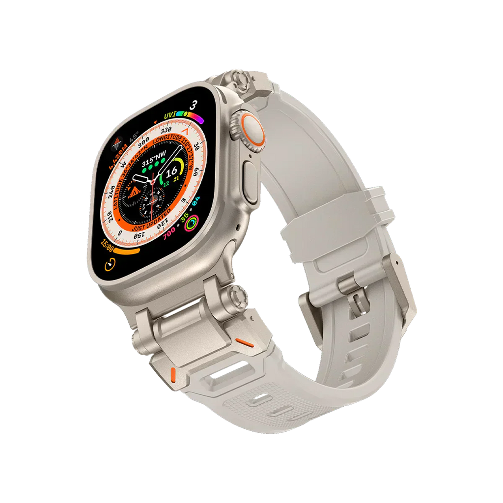 Meron Titanium-Head Silicone Band for Apple Watch | Petprovac