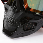 Mascarilla de Calavera para Motociclistas con Lente Resistente a Impactos