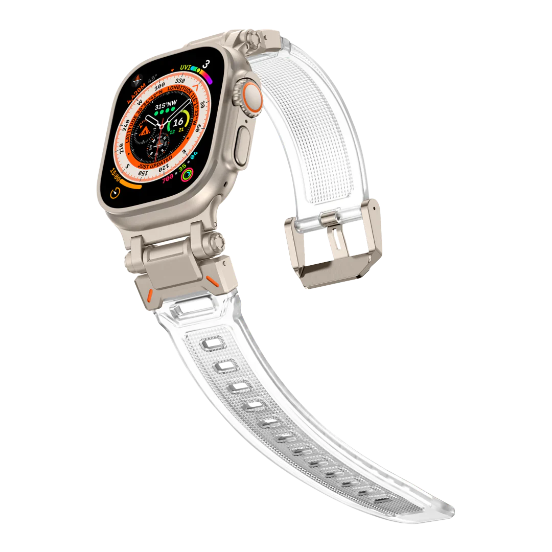 Meron Titanium-Head Silicone Band for Apple Watch | Petprovac