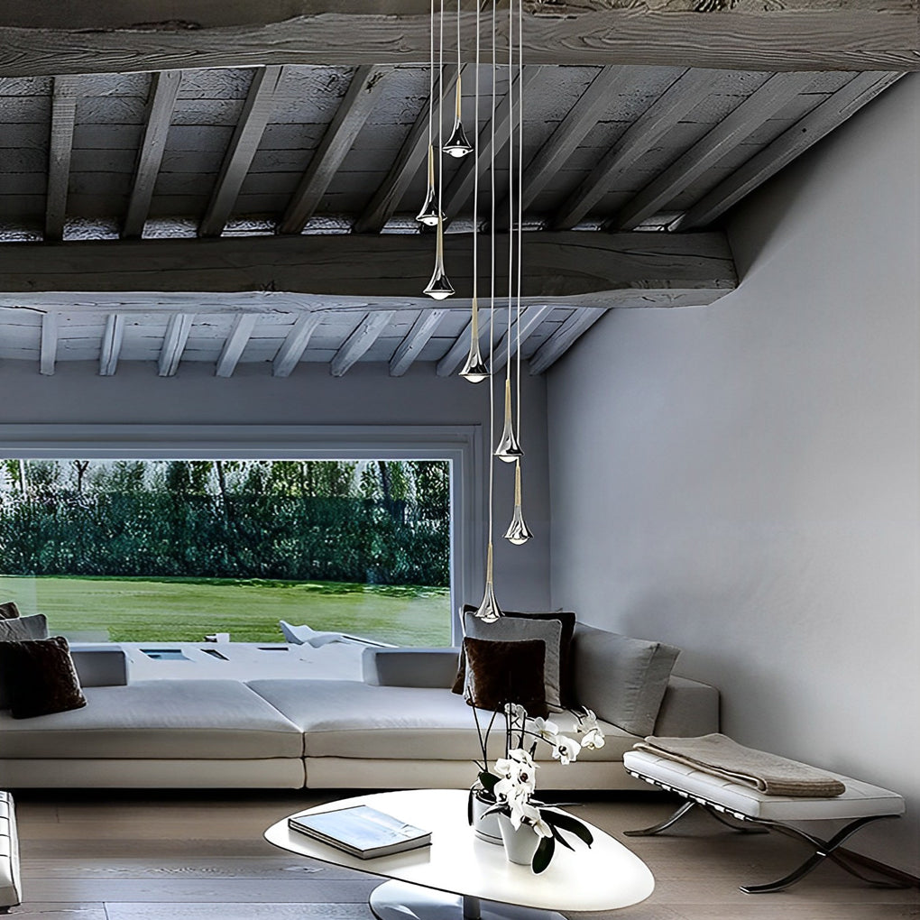 Aurelia AquaDrop Pendel Lys Med Blødt Ambient Lys Til Moderne Opholdsrum