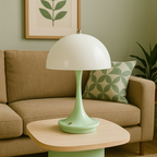 Svampebordlampe med blødt varmt stemningslys til hyggelige rum