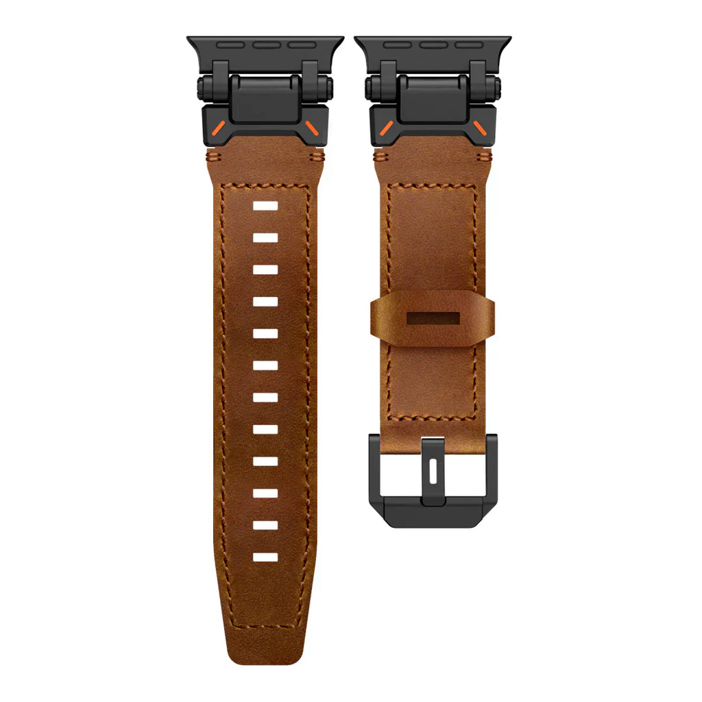 Kenvor Leather Strap with Titanium Connector for Apple Watch | Petprovac