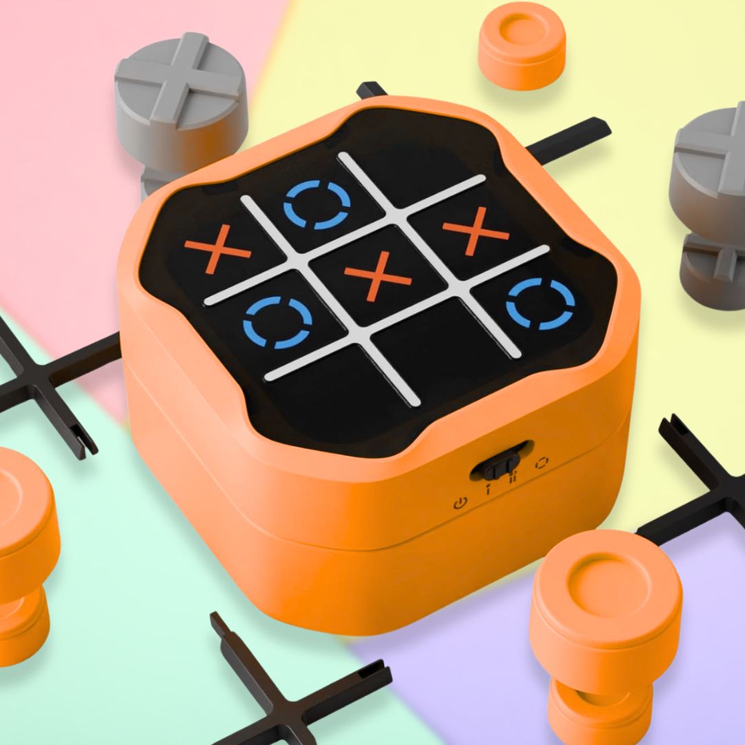 Portable 3-in-1 Electronic Tic-Tac-Toe Game