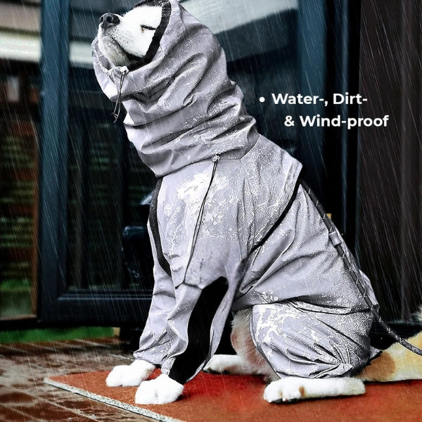 BarkDry vanntett reflekterende hundedekken med ben, UK