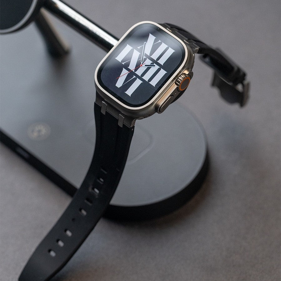 VeroFit | حزام سيليكون سميك مع محول التيتانيوم لساعة آبل | Petprovac