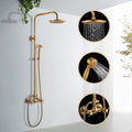 Loxley Vintage Bronze Adjustable Wall Mounted Brass Shower Kit | Petprovac