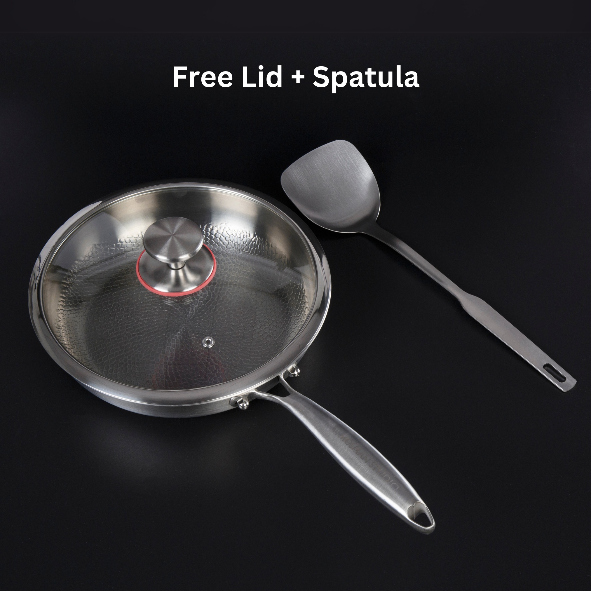 Kuali Menggoreng Nonstick Dalaman Titanium Tulen NovaTi Tiada Salutan Memasak Selamat