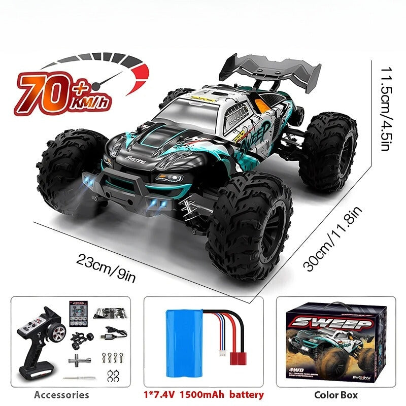 StormRift 1:16 Skala Zdalnie Sterowana Ciężarówka 4x4 Off-Road z Pilotem i LED