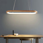LumaWood LED Pendant Light With Wood Finish And Subtle Metal Accents