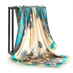 Large square scarf Simulation silk scarf All-match scarf Scarf