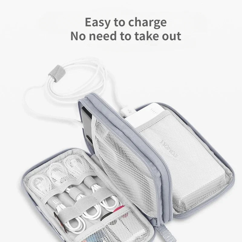 Elektronik Aksesuarlar ve USB Kablolar için Seyahat Çantası