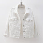 Harborline Everyday Button Front Denim Jacket For Women