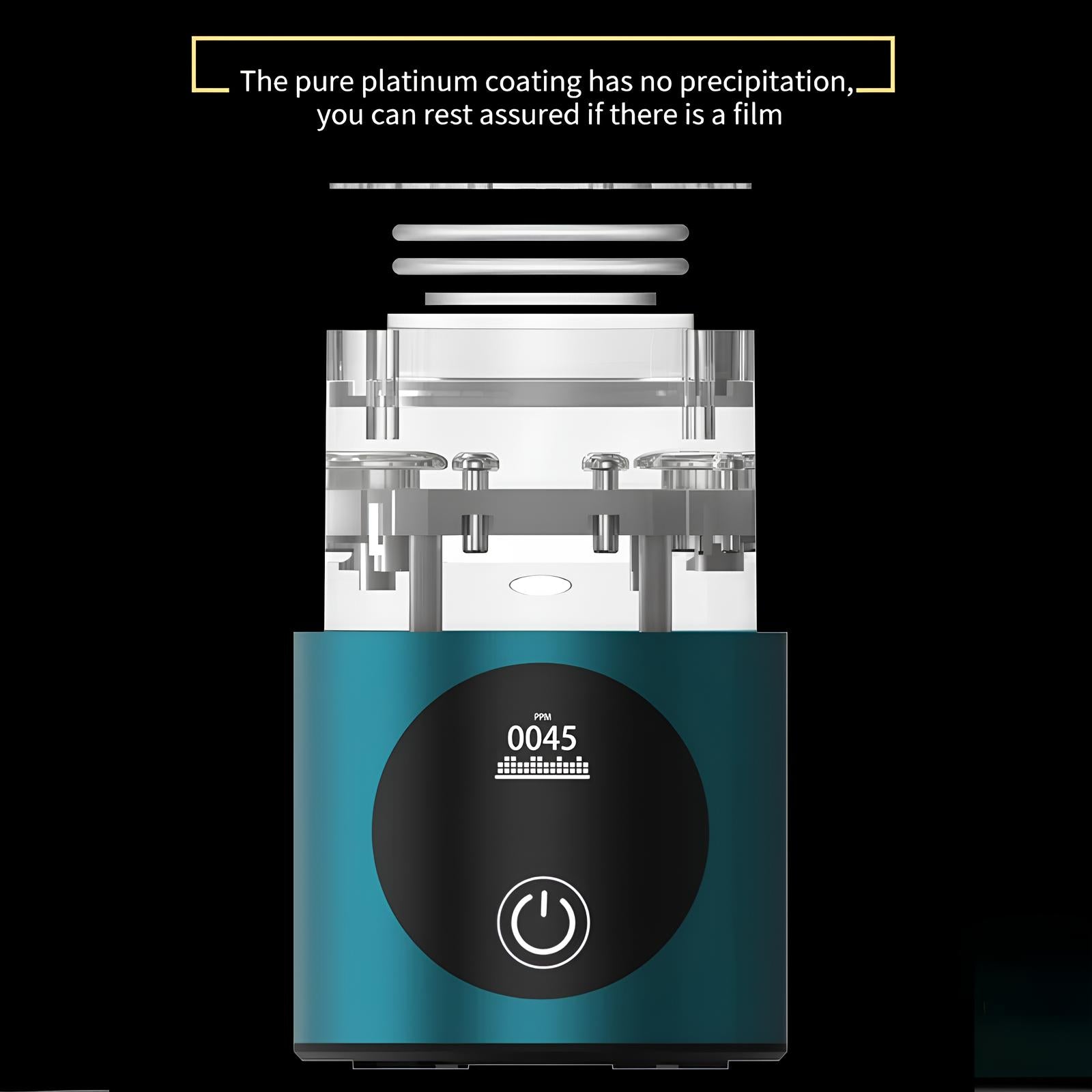 AuroraHydro 5000ppb brintvandflaske til hydrering på farten