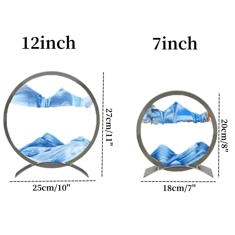 Lámpara Velora Sand Drift con Arte de Arena en Movimiento para Luz Calmante