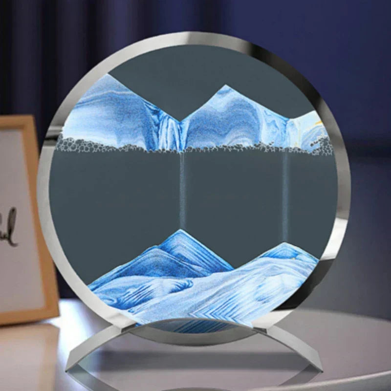 Lámpara Velora Sand Drift con Arte de Arena en Movimiento para Luz Calmante