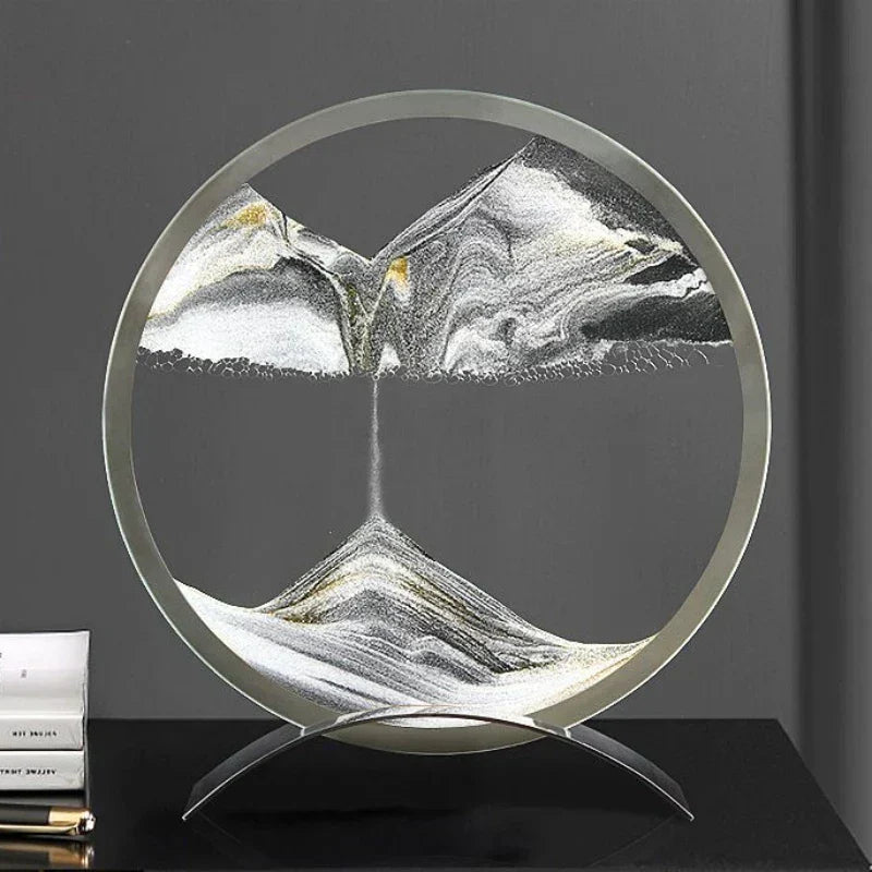 Lámpara Velora Sand Drift con Arte de Arena en Movimiento para Luz Calmante