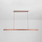 Lampada a sospensione lineare in metallo Nexis con LED in nero e marrone