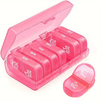 7-Day AM/PM Pill Organizer – Portable Pill Box for Week & Travel