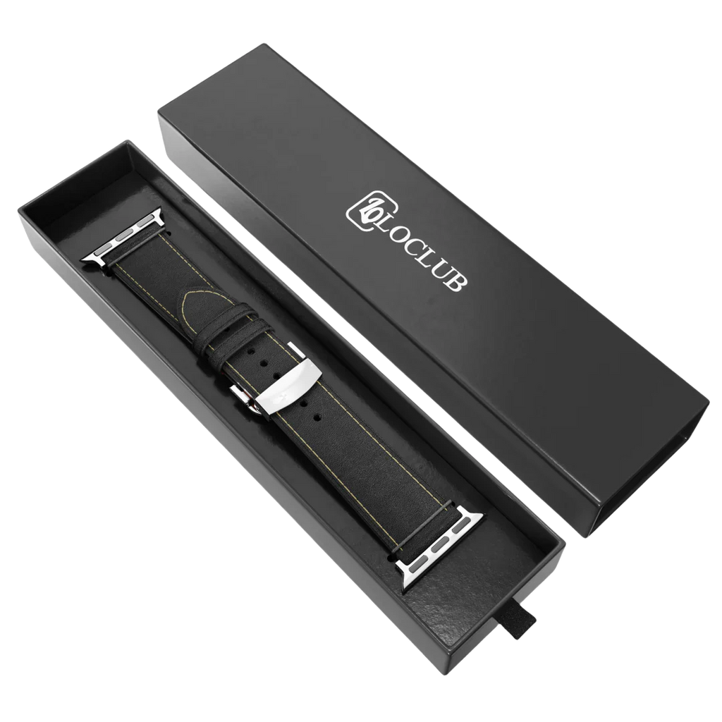 Avelon | Läderarmband med fjärilsspänne för Apple Watch | Petprovac