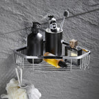5-piece modern bathroom accessories as single item or in set Polished chrome bathroom set