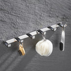 5-piece modern bathroom accessories as single item or in set Polished chrome bathroom set