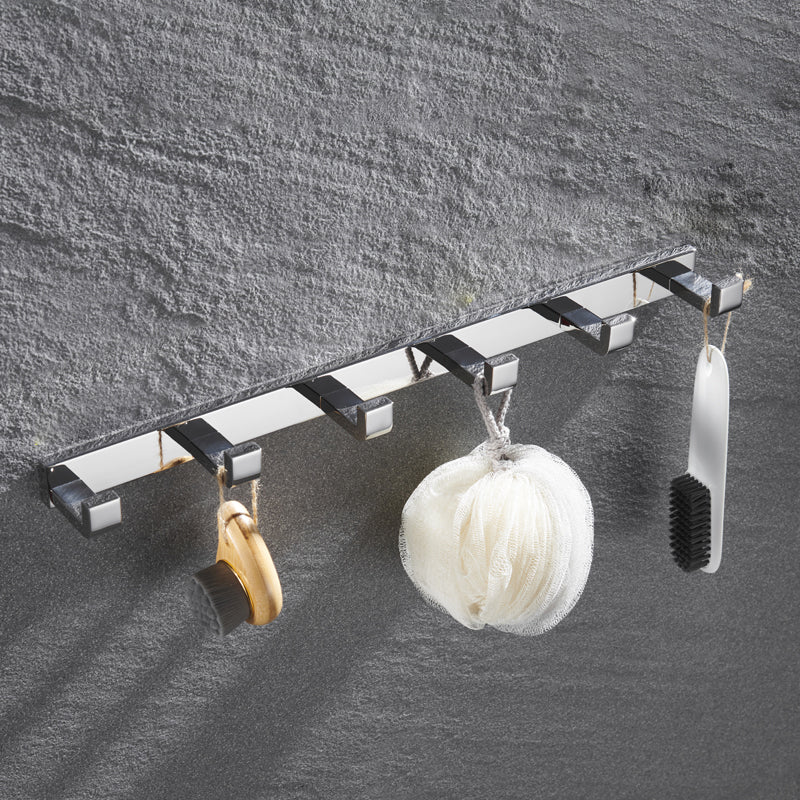 5-piece modern bathroom accessories as single item or in set Polished chrome bathroom set