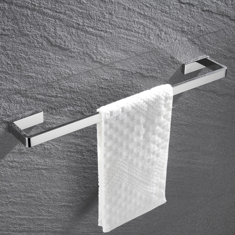 5-piece modern bathroom accessories as single item or in set Polished chrome bathroom set