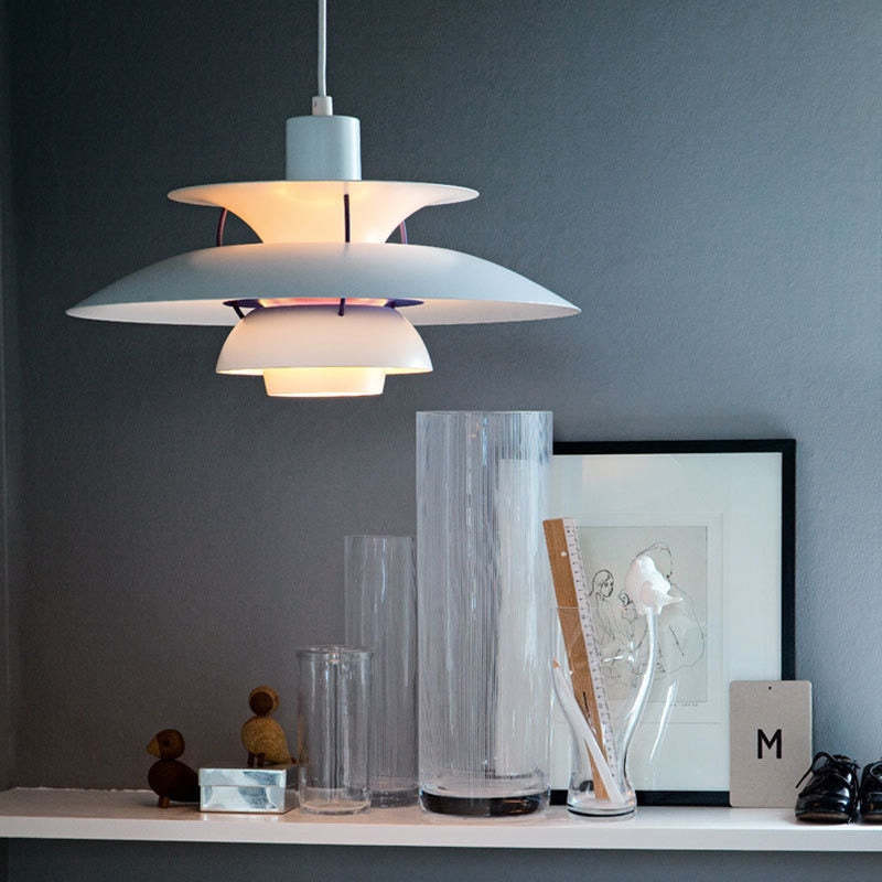 Liora Morandi Moderne LED Hängeleuchte mit Schirm Stilvoll