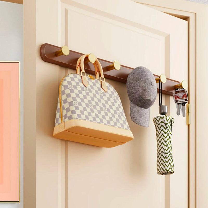 Rak Kot Mantel Dinding Coklat Gaya Lama Dengan Cangkuk | Petprovac