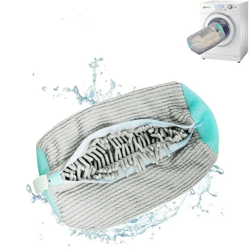Set da 2 sacchetti per lavaggio scarpe per protezione in lavanderia domestica