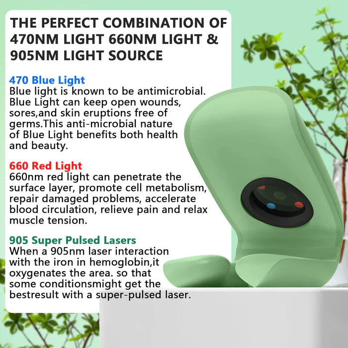 Laser Nail Care System With Triple Wavelength For Toenails And Fingernails