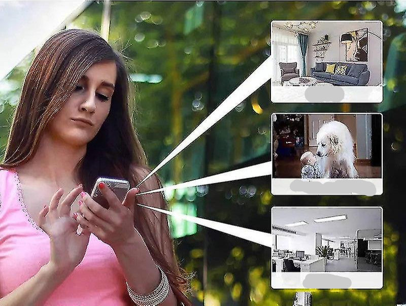 LumaCam 5G trådløst kamera 1080P uten boring med WiFi-app, overvåking og nattsyn