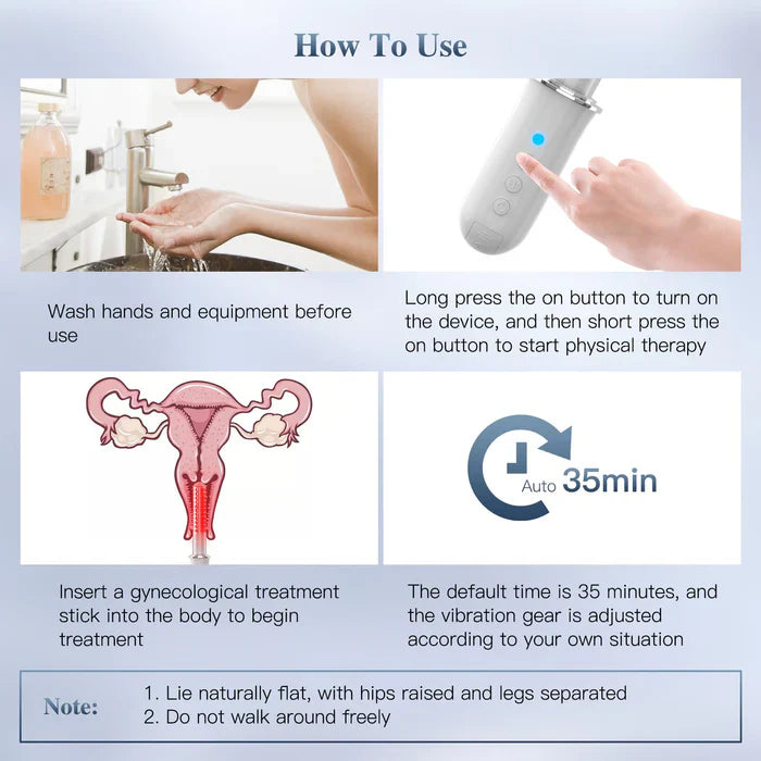 Women's Vibration Light Therapy Wand With Smart Timer