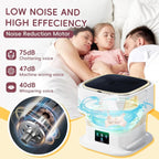 Intelligent Foldable 11L Mini Washing Machine for Travel and Small Households