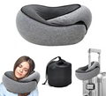 Ergonomic Memory Foam Travel Neck Pillow For Flights And Road Trips